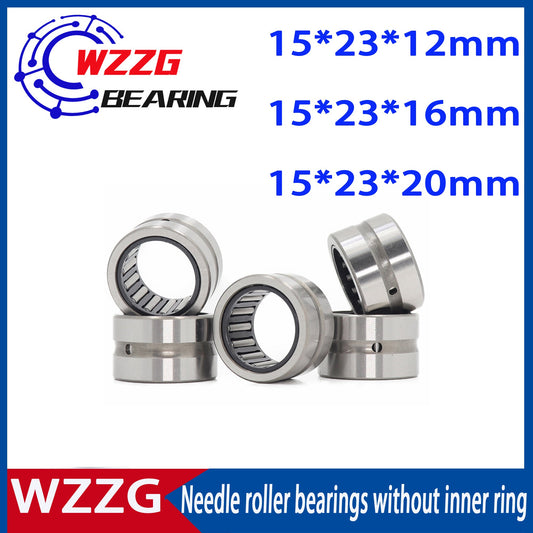 WZZG 10pcs needle roller bearings NK15/12 NK15/16 NK15/20 inner diameter 15mm outer diameter 12 16 20 mm