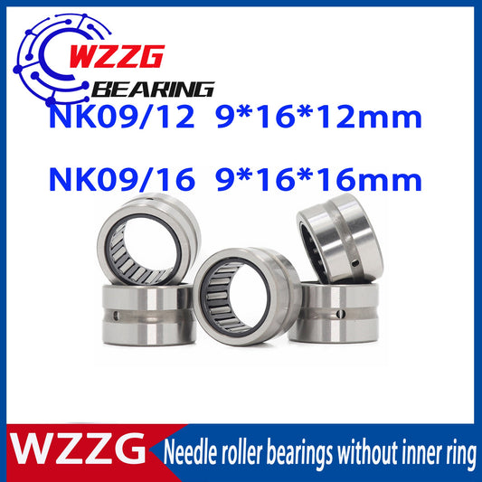 WZZG 10pcs needle roller bearings NK09/12 NK09/16 inner diameter 9mm outer diameter 12 16mm