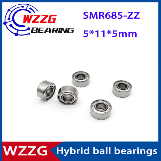 WZZG 4PC/lot SMR685ZZ CB stainless steel hybrid ceramic bearings 5*11*5mm fishing wheel bearing