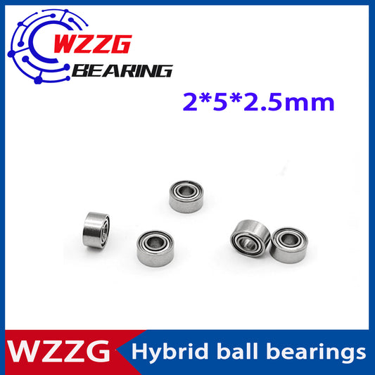 WZZG 4PC/lot Stainless steel hybrid ceramic bearing SMR52ZZ high-end remote control model bearing 2X5X2.5mm