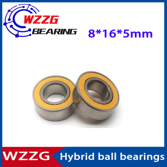 WZZG 4PC/lot 8*16*5mm stainless steel fishing gear bearings SMR688 2RS water drop wheel ceramic bearings
