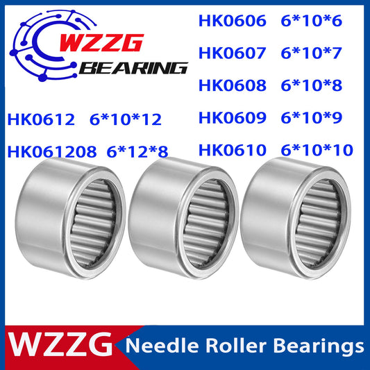 WZZG HK0606 HK0607 HK0608 HK0609 HK0610 HK0612 HK061208 (30pcs/lot) Drawn cup cage needle roller bearings
