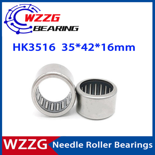 WZZG HK3516 ( 6pcs ) Drwan Cup Caged Needle Roller Bearing inner diameter 35 outer diameter 42 height 16 mm