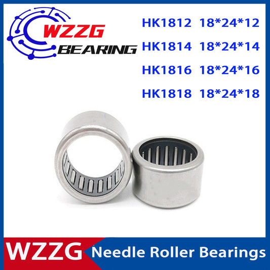 WZZG 10pcs HK1812 HK1814 HK1816 HK1818 Drawn cup cage needle roller bearings