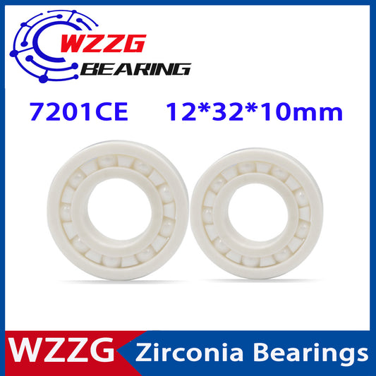 WZZG 7201CE Full ceramic bearing ZrO2 1PC 12*32*10 mm ceramic ball bearing