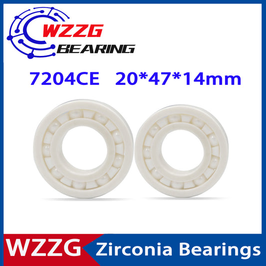WZZG 7204CE Full ceramic bearing ZrO2 1PC 20*47*14 mm ceramic ball bearing