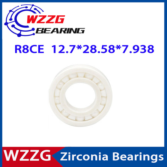 WZZG R8 Full ceramic bearing ZrO2 1PC  12.7*28.58*7.938 mm ceramic ball bearing R8CE