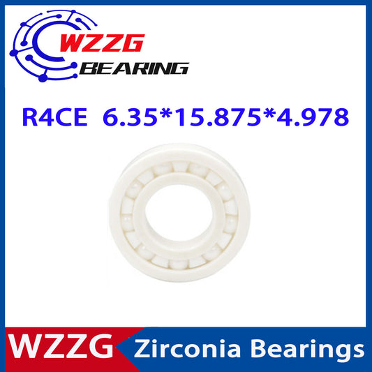 WZZG R4 Full ceramic bearing ZrO2 1PC  6.35*15.875*4.978 mm ceramic ball bearing R4CE