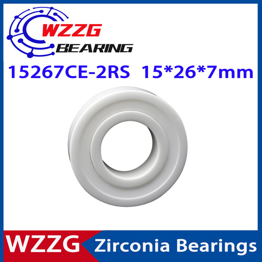 WZZG 15267 Full ceramic bearing ZrO2 1PC 15*26*7 mm ceramic ball bearing 15267CE-2RS