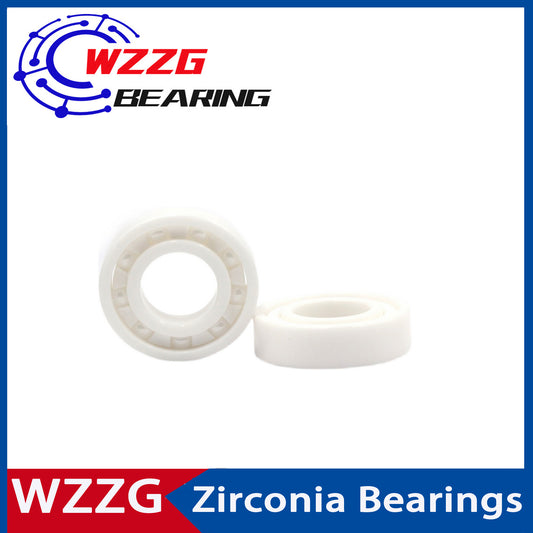 WZZG R6 Full ceramic bearing ZrO2 1PC 9.525*22.225*5.556/7.144 mm ceramic ball bearing R6CE