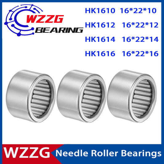 WZZG 20pcs HK1610 HK1612 HK1614 HK1616 Drawn cup cage needle roller bearings