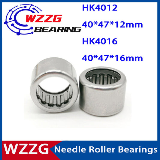 WZZG HK4012 HK4016 ( 10pcs ) Drwan Cup Caged Needle Roller Bearing inner diameter 40 outer diameter 47 height 12 16 mm