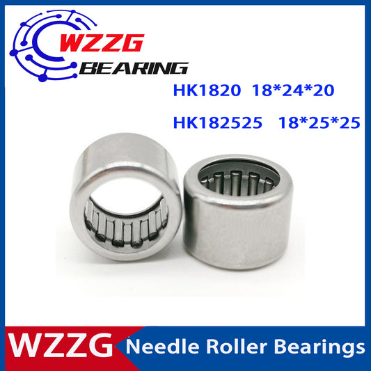 WZZG 10pcs HK1820 HK182525 Drawn cup cage needle roller bearings
