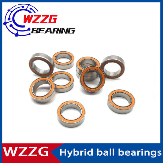 WZZG SMR6700 4pcs/lot stainless steel hybrid ceramic ball bearings 10*15*4mm drop wheel fishing gear bearings