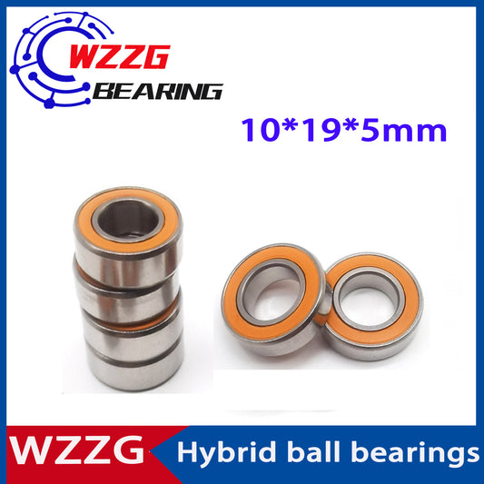 WZZG 4PC/lot SMR6800 stainless steel hybrid ceramic ball bearings 10*19*5mm water drop fishing line wheel bearing