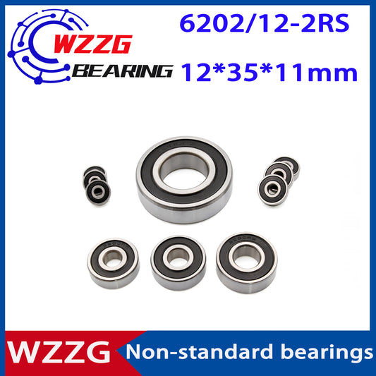 WZZG 10PCS High quality Non-standard bearing 6202/12-2RS 12*35*11 mm deep groove ball bearing