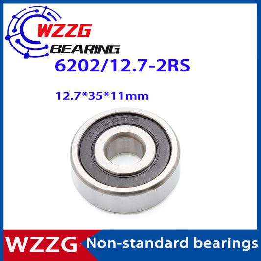 WZZG 10PCS High quality Non-standard bearing 6202/12.7-2RS 12.7*35*11 mm deep groove ball bearing