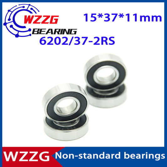 WZZG 10PCS High quality Non-standard bearing 6202/37-2RS 15*37*11 mm deep groove ball bearing