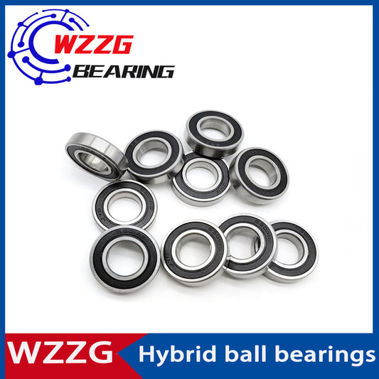 WZZG 2PC 6901 2RS bicycle hybrid ceramic ball bearing 12*24*6mm bearing bearing steel + silicon nitride ball
