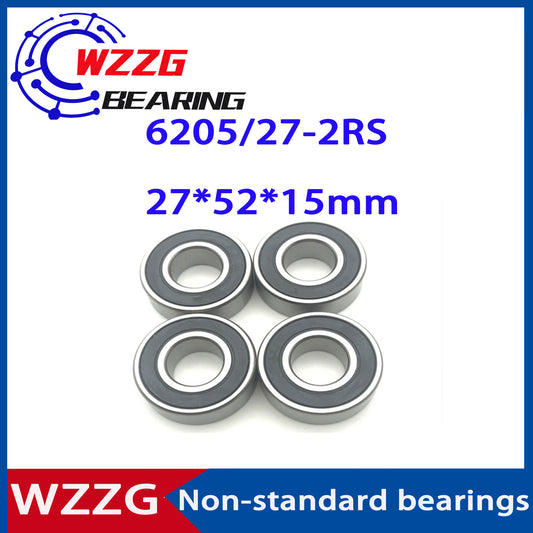 WZZG 4PCS High quality Non-standard bearings 6205/27-2RS 27*52*15mm deep groove ball bearing