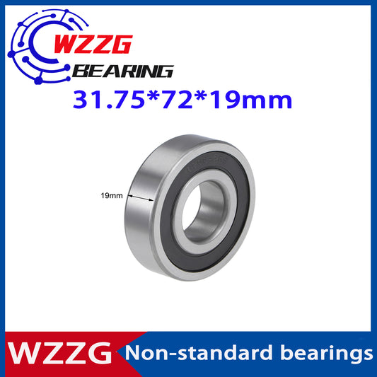 WZZG 2PCS High quality Non-standard bearing 6306/31.75-2RS 31.75*72*19mm deep groove ball bearing