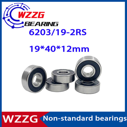 WZZG 10PCS/lot High quality Non-standard bearing 6203/19-2RS 19*40*12mm deep groove ball bearing