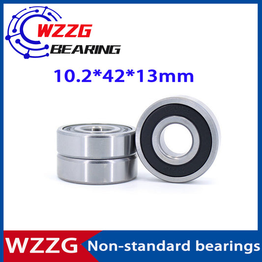 WZZG 4PCS High quality Non-standard bearing 6302/10.2-2RS 10.2*42*13mm deep groove ball bearing
