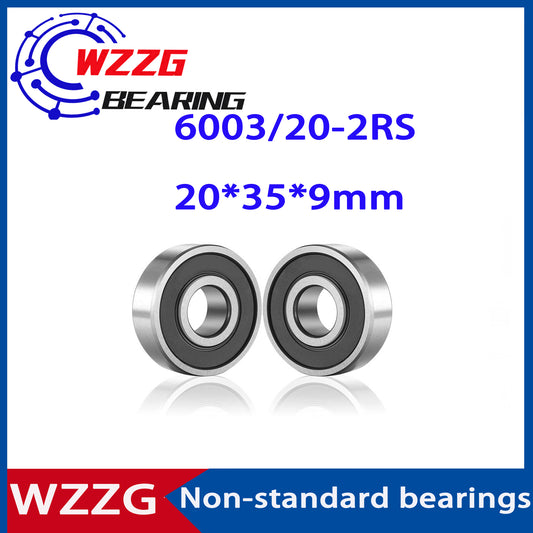 WZZG 4PCS Non-standard deep groove ball bearings 6003/20 20359-2RS 20*35*9mm inner diameter 20 outer diameter 35 thickness 9