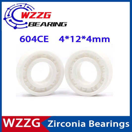 WZZG 604 Full ceramic bearing ZrO2 2PC 4*12*4 mm ceramic ball bearing 604CE