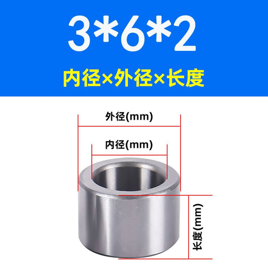 WZZG Bearing steel sleeve wear-resistant sleeve shaft sleeve guide sleeve  inner diameter 3mm outer diameter 5 6 7 10mm high-quality
