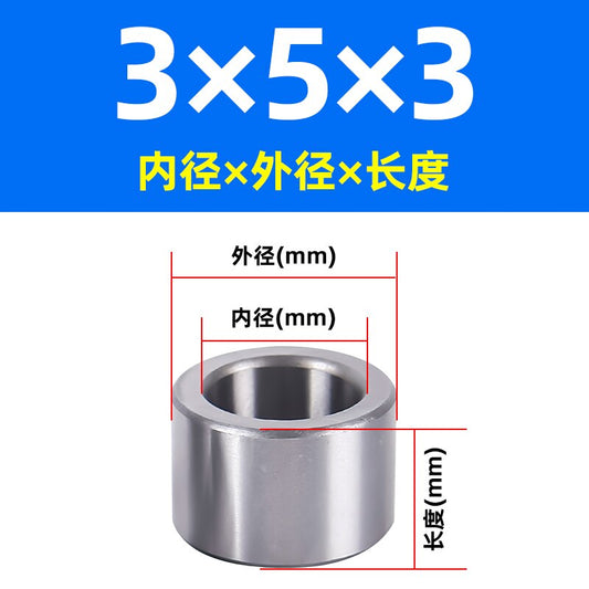 WZZG Bearing steel sleeve wear-resistant sleeve shaft sleeve guide sleeve  inner diameter 3mm outer diameter 5 6 7 10mm high-quality