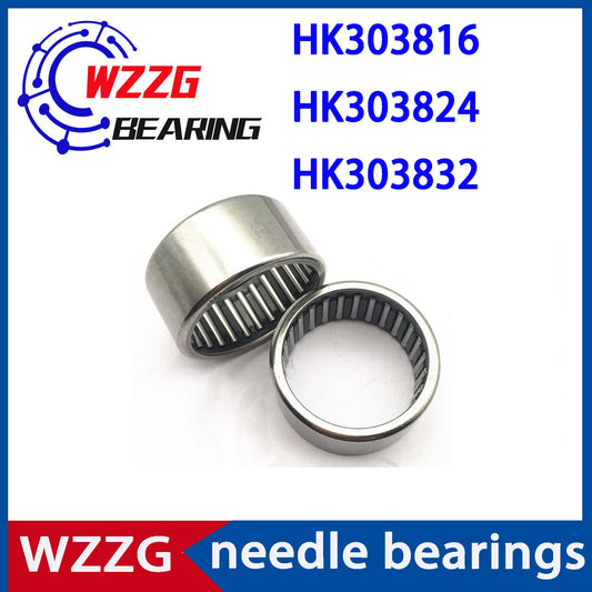 WZZG 10 pcs HK303816 HK303824 HK303832 Drawn cup cage needle roller bearings size 30*38*16 30*38*24 30*38*32 mm