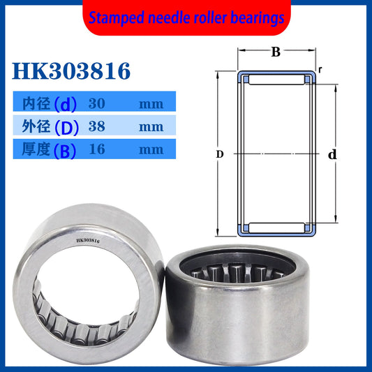 WZZG 10 pcs HK303816 HK303824 HK303832 Drawn cup cage needle roller bearings size 30*38*16 30*38*24 30*38*32 mm
