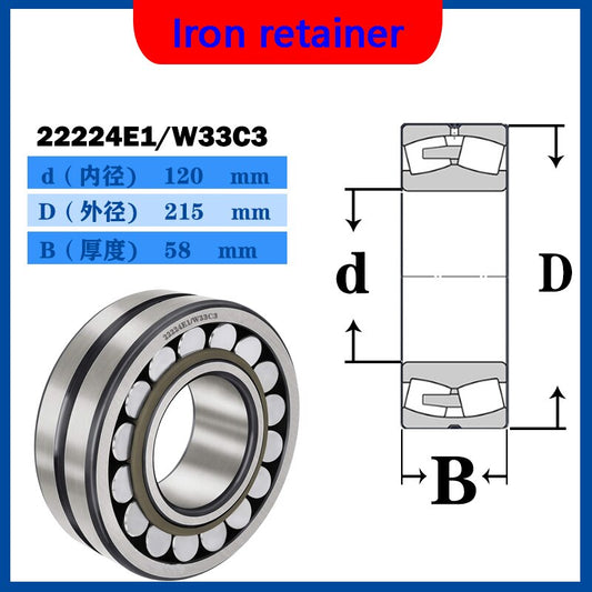 WZZG  22224 1pcs Spherical roller bearing CA CAK CC CCK/W33 22224E EK/W33 22224 P5/W33-2RS High quality bearings