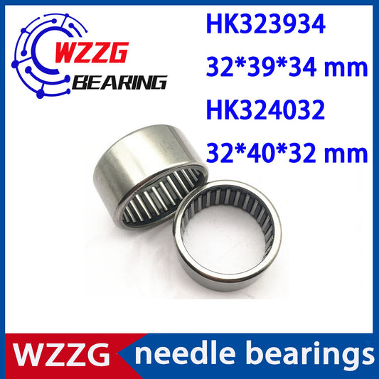 WZZG 6 pcs HK323934 HK324032 Drawn cup cage needle roller bearings size 32*39*34 32*40*32 mm