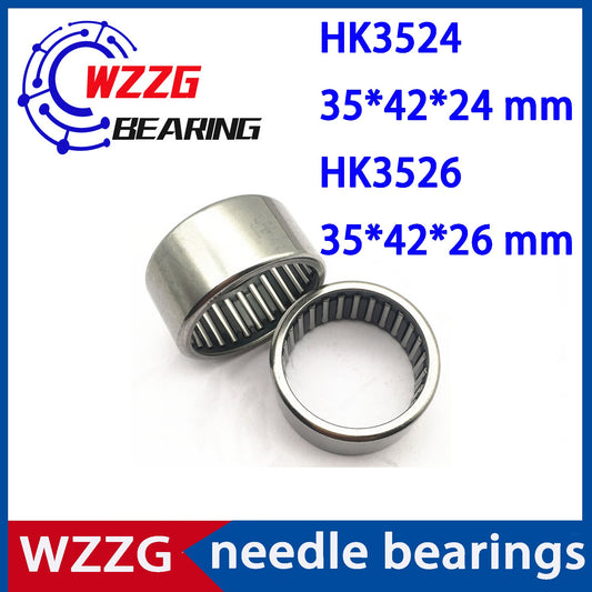 WZZG 6 pcs HK3524 HK3526 Drawn cup cage needle roller bearings size 35*42*24 35*42*24 mm