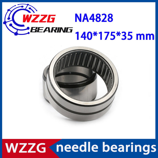 WZZG NA4828 Bearing 140*175*35 mm ( 1 PC ) Solid Collar Needle Roller Bearings With Inner Ring 4524828 4544828/A Bearing