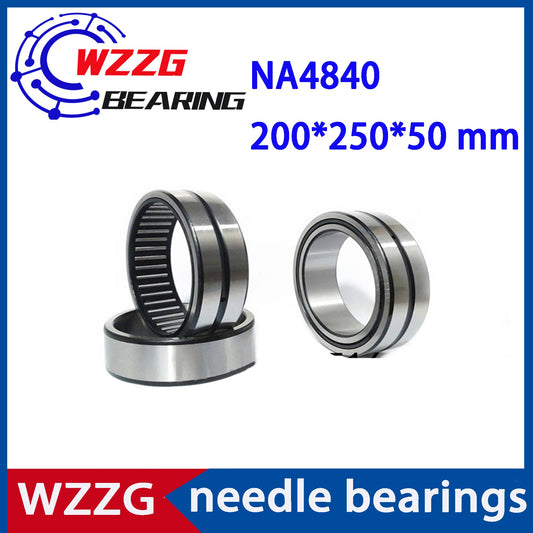 WZZG NA4840 High Quality Bearing 200*250*50 mm ( 1 PC ) Solid Collar Needle Roller Bearings With Inner Ring