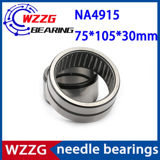 WZZG NA4915 (1 PC) needle roller bearing high quality bearing with inner ring size 75*105*30 mm