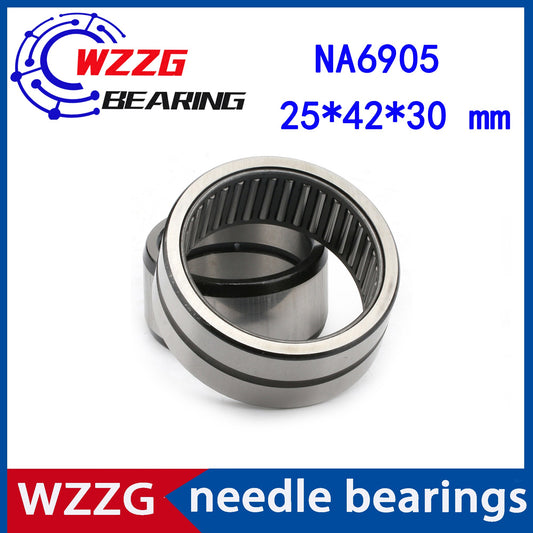 WZZG NA6905 (2 pcs/lot) needle roller bearing high quality bearing with inner ring size 25*42*30 mm