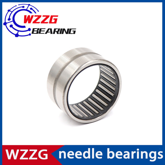 WZZG NK55/35 Bearing 55*68*35 mm ( 2 PCS ) Solid Collar Needle Roller Bearings Without Inner Ring NK55/35 NK5535 Bearing