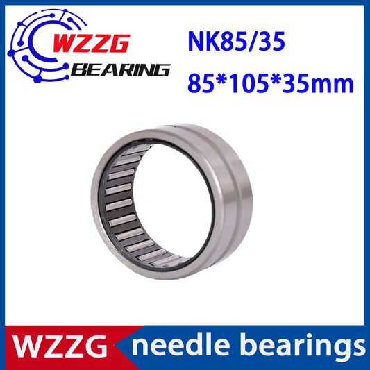 WZZG NK85/35 Bearing 85*105*35 mm 1 PC Solid Collar Needle Roller Bearings Without Inner Ring NK85/35 NK8535