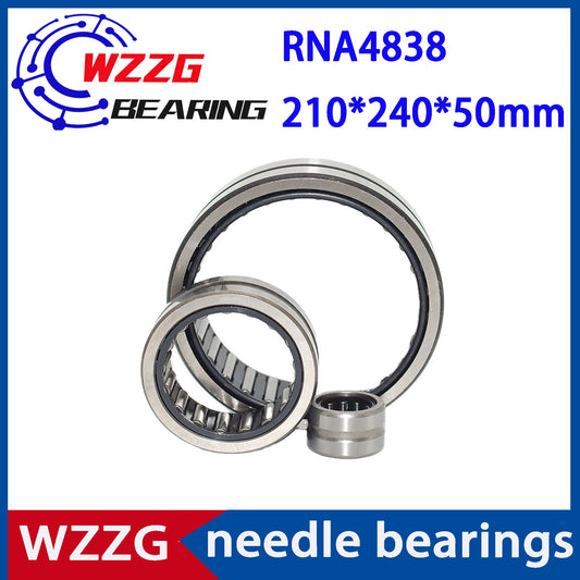 WZZG RNA4838 needle roller bearing 210*240*50 mm (1 PC) solid collar needle roller bearing without inner ring
