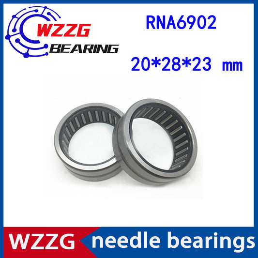 WZZG RNA6902 Bearing 20*28*23 mm ( 4 pcs/lot ) Solid Collar Needle Roller Bearings Without Inner Ring 6634902 6354902/A Bearing