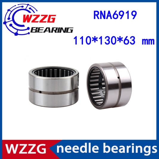 WZZG RNA6919 Bearing 110*130*63 mm ( 1 PC ) Solid Collar Needle Roller Bearings Without Inner Ring 6634919 6354919 Bearing