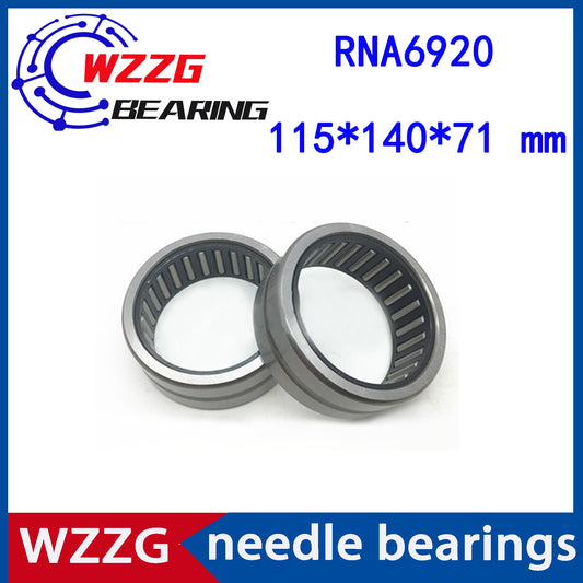 WZZG RNA6920 Bearing 115*140*63 mm ( 1 PC ) Solid Collar Needle Roller Bearings Without Inner Ring 6634920 6354920 Bearing