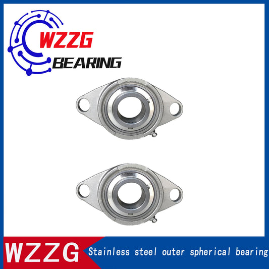 WZZG SUCFL202 waterproof stainless steel outer spherical bearing seat, high-quality mechanical bearing