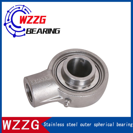 WZZG SUCHA204 stainless steel suspension bearing with seat threaded hole and seat outer spherical mechanical bearing