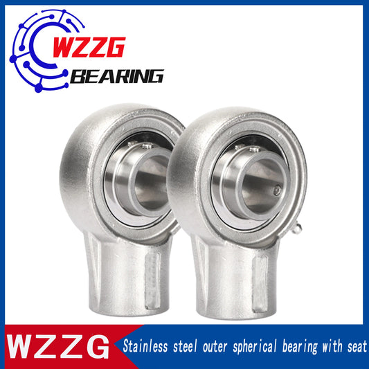 WZZG SUCHA206 stainless steel suspension bearing with seat threaded hole and seat outer spherical mechanical bearing