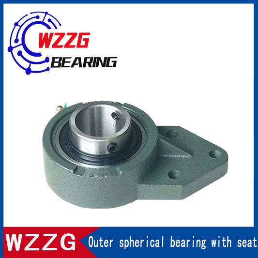 WZZG Spherical Bearing with seat UCFB 202 Bearing with Diamond seat on outer spherical surface